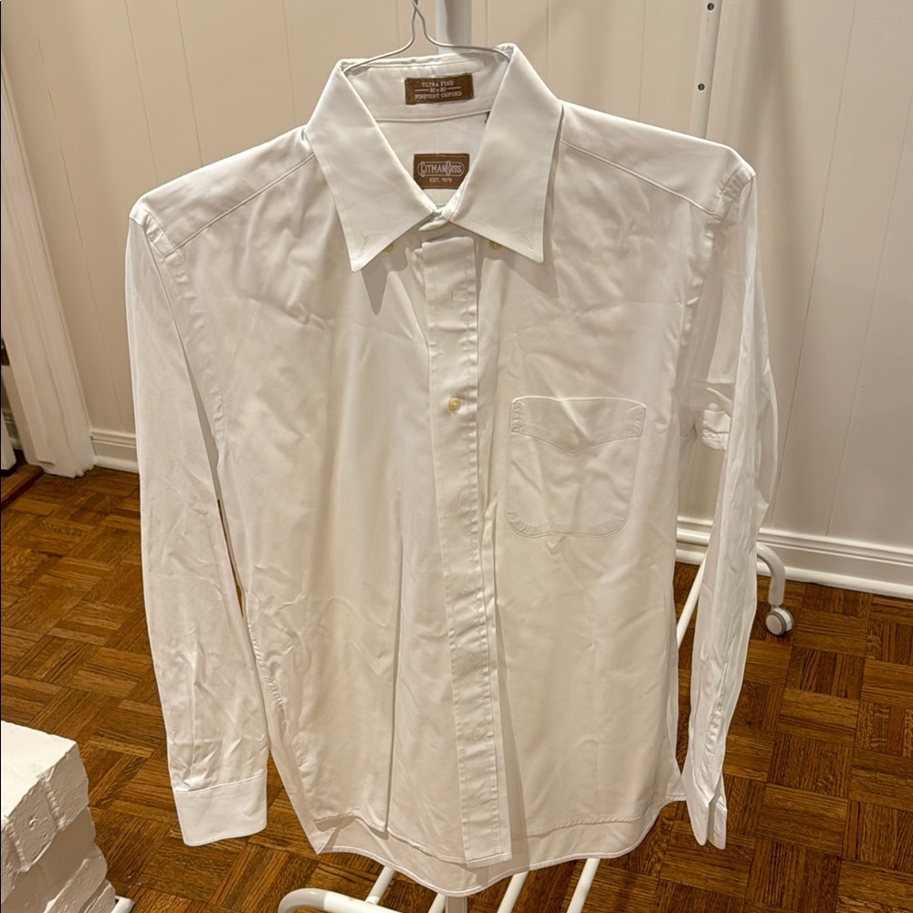 Gitman Brothers White Classic Dress Shirt